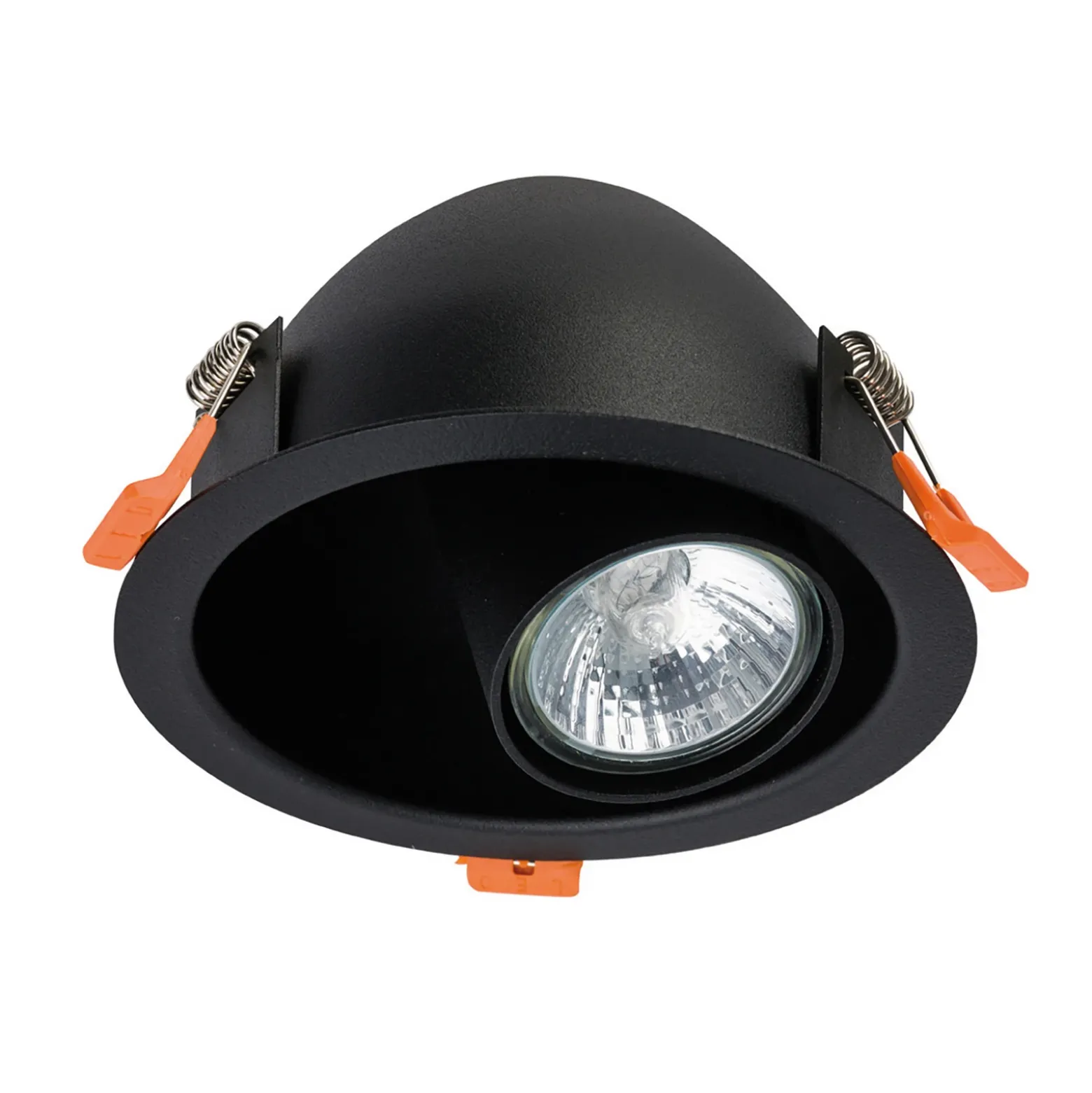 Foco empotrable Dot, orientable, negro