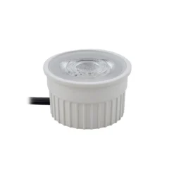 Foco empotrable en techo Prios Fibur con módulo LED, beige, juego de 10 unidades