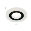 Foco empotrable Glow, negro, metal, Ø 11 cm, GU10