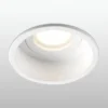 Foco empotrable Hyde de 1 luz, marco redondo, IP44, blanco