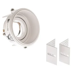 Foco empotrable Hyde, de 1 luz, redondo, orientable, blanco