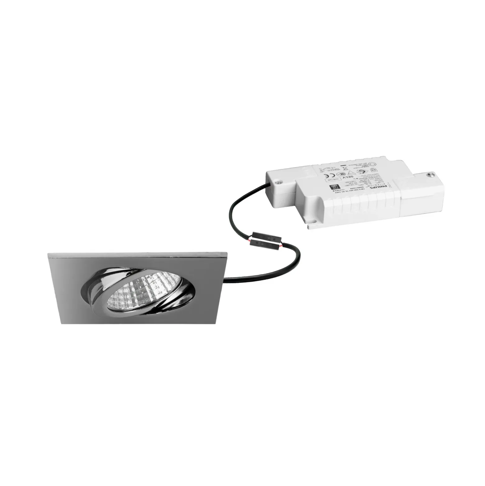 Foco empotrable LED BRUMBERG Damita-S, atenuable por resistencia, cromo