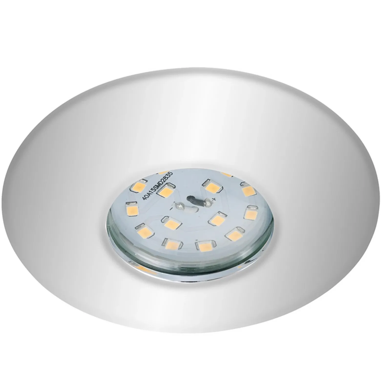 Foco empotrable LED cromado Shower, IP65