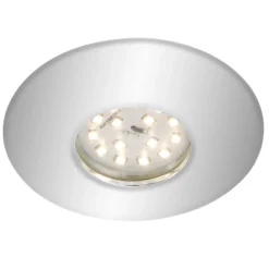 Foco empotrable LED cromado Shower, IP65