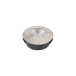 Foco empotrable LED Diled, Ø 6,7 cm, Dime LED, acero