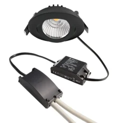 Foco empotrable LED Dione 3000 K negro