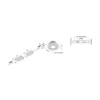 Foco empotrable LED Eco SR 68 blanco 2.700 K Ø 8,5 cm aluminio