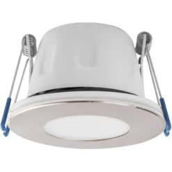 Foco empotrable LED MEGAMAN Tego Slim, 2800 K, níquel, IP65