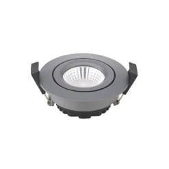 Foco empotrable LED para techo Diled, Ø 8,5 cm, 6 W, 3.000 K, antracita