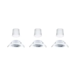 Foco empotrable LED Paulmann Coin Base blanco, juego de 3 unidades, 3000 K,