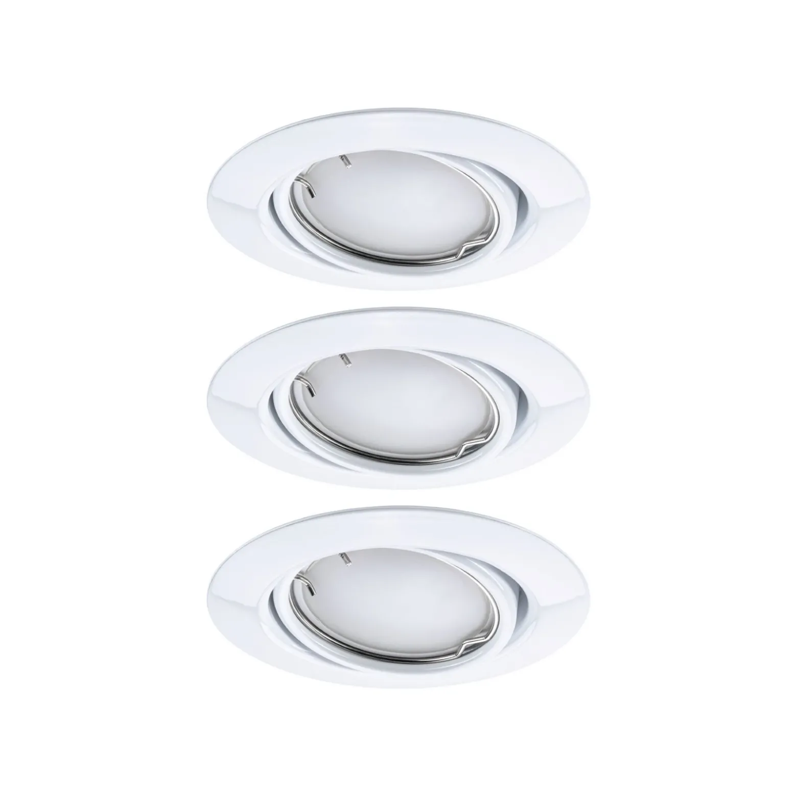Foco empotrable LED Paulmann Coin Base blanco, juego de 3 unidades, 3000 K,