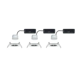 Foco empotrable LED Paulmann Nova Coin Smart blanco CCT, juego de 3, 7,8 cm