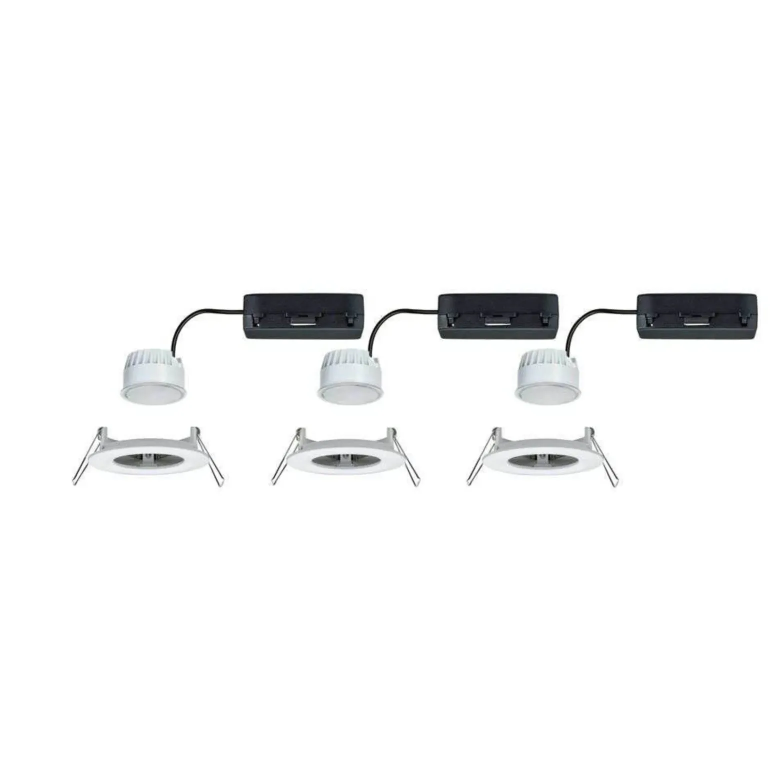 Foco empotrable LED Paulmann Nova Coin Smart blanco CCT, juego de 3, 7,8 cm