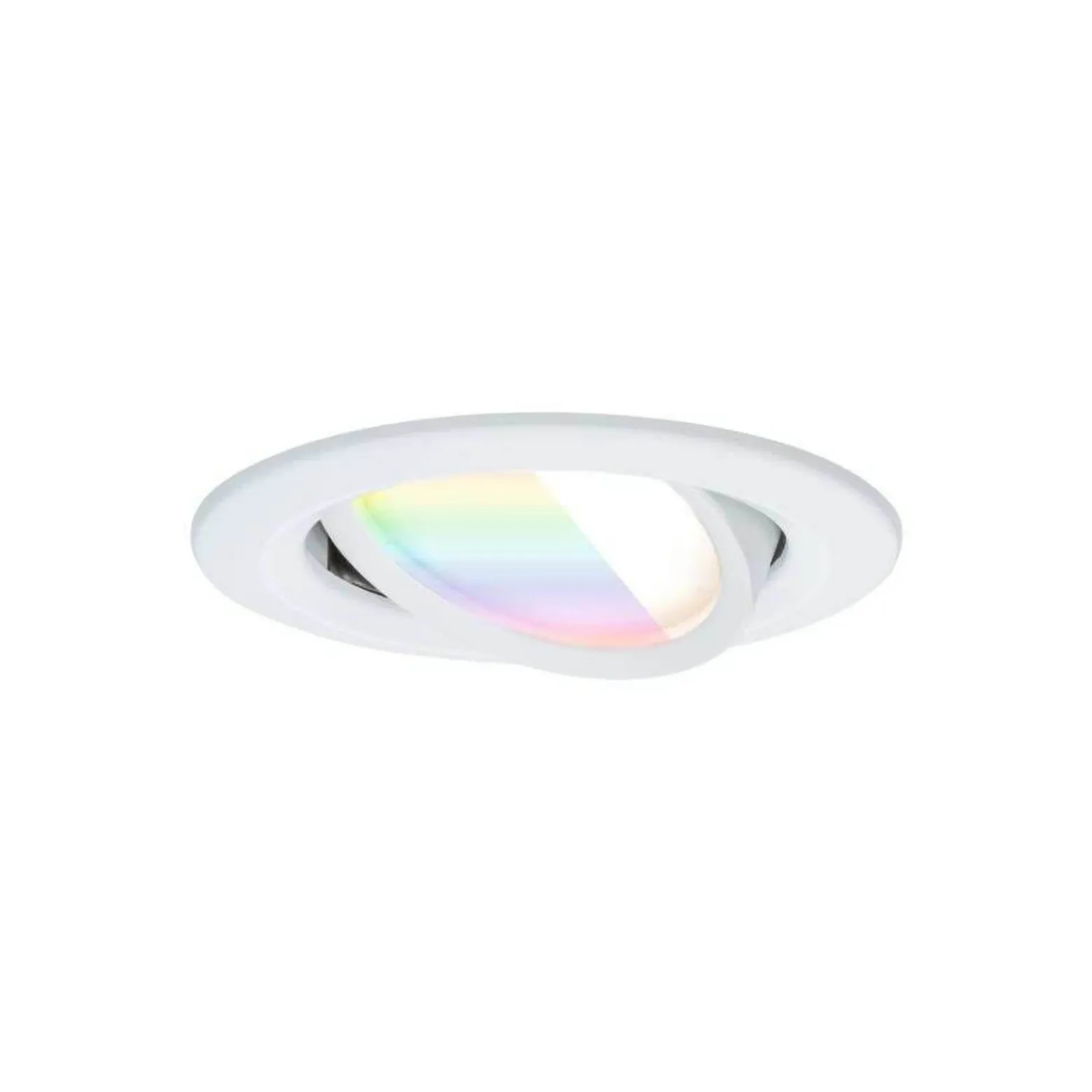 Foco empotrable LED Paulmann Nova Coin Smart blanco RGBW, juego de 3, 8,4 cm