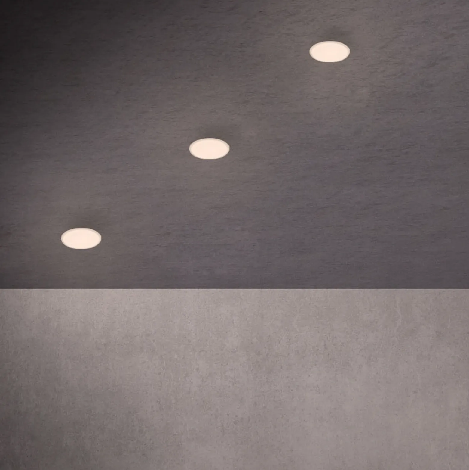 Foco empotrable LED Plat, blanco, Ø 7,5 cm, 3.000K