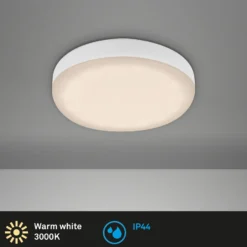Foco empotrable LED Plat, blanco, Ø 7,5 cm, 3.000K