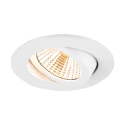 Foco empotrable LED SLV New Tria, redondo, blanco, 3.000 K, 38°