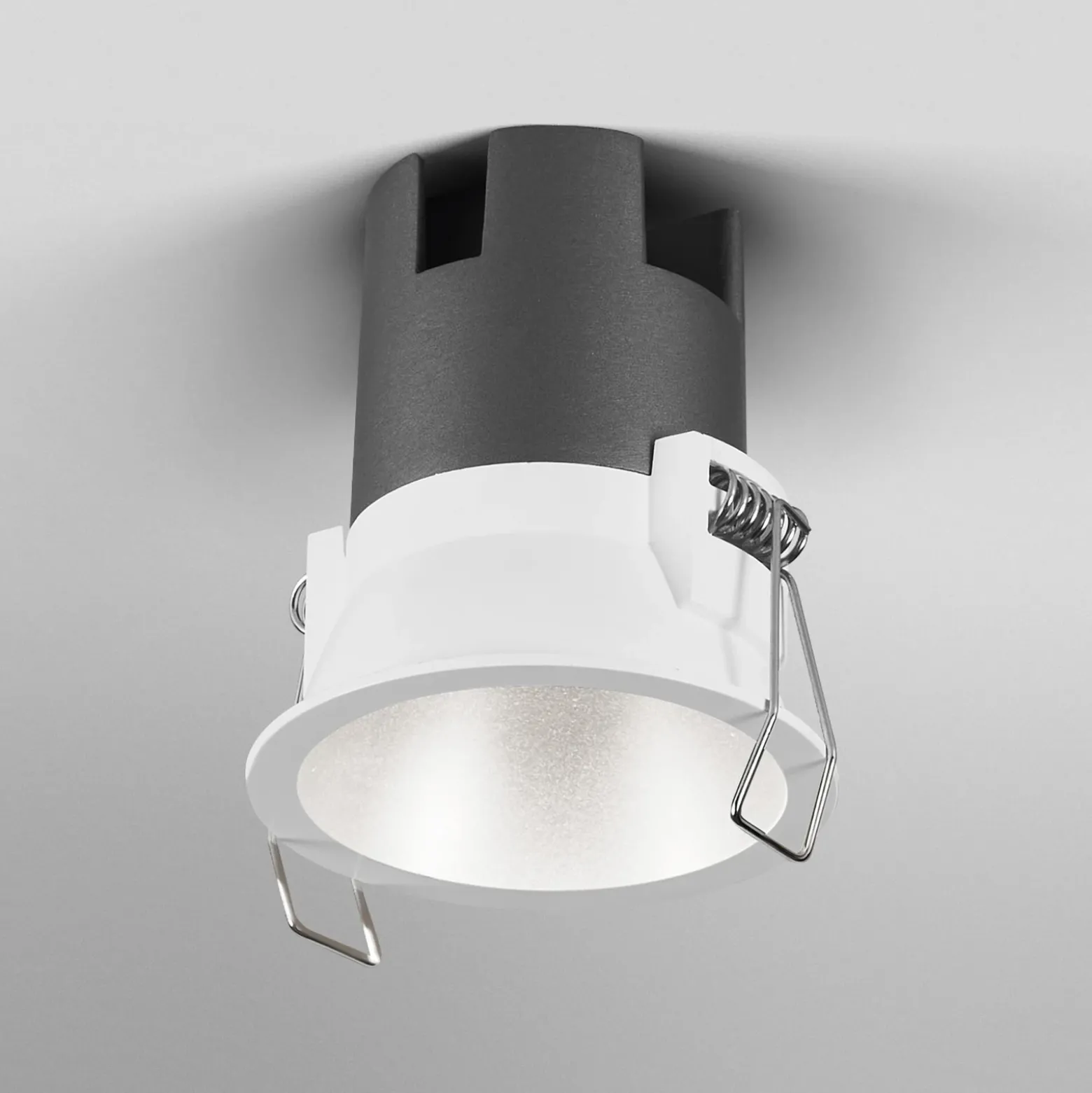 Foco empotrable LED TWIST de OSRAM, blanco/plateado, 830, Ø 7 cm, metal