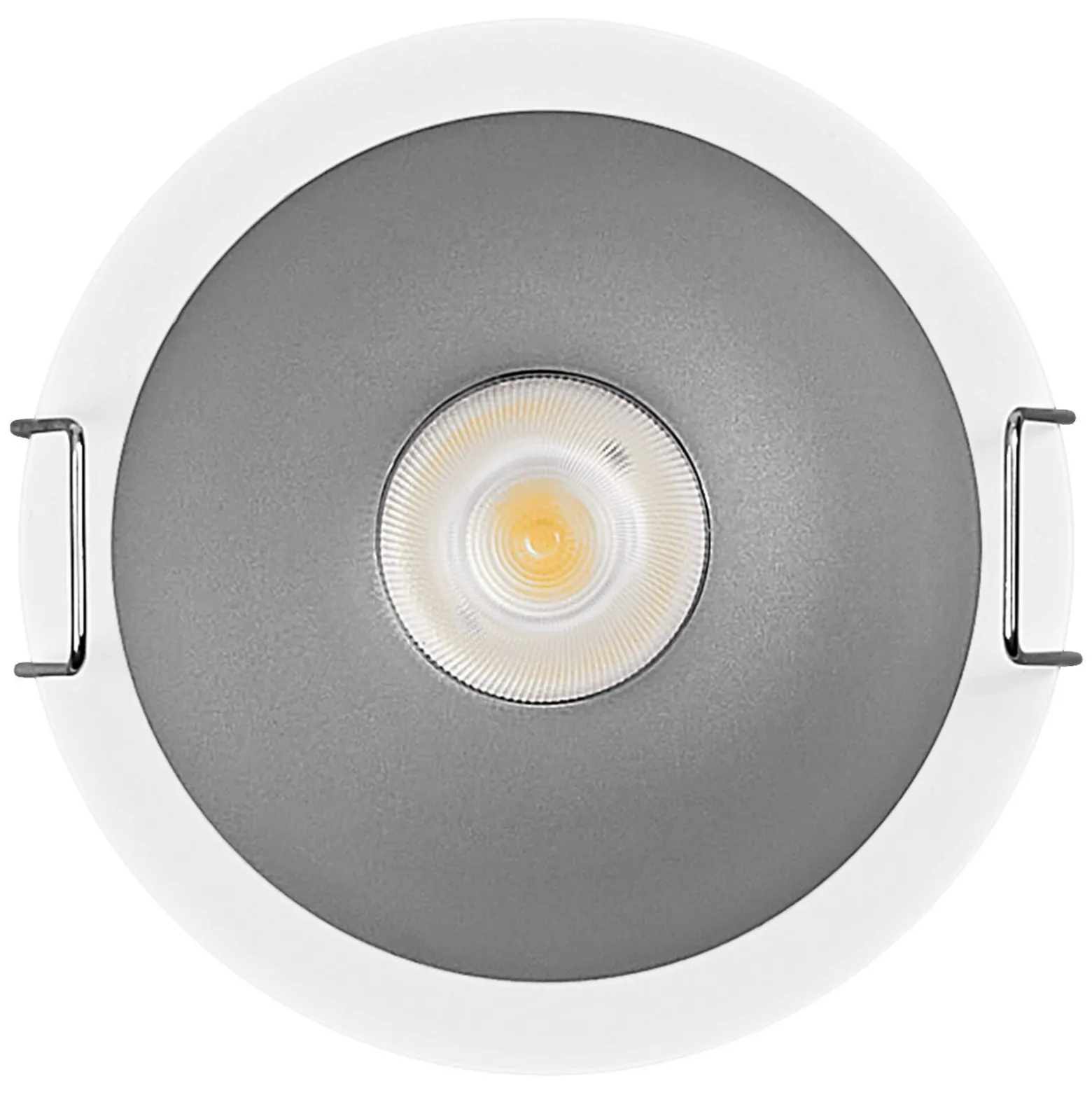 Foco empotrable LED TWIST de OSRAM, blanco/plateado, 830, Ø 7 cm, metal