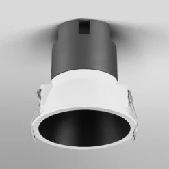 Foco empotrable LED TWIST de OSRAM, blanco/negro 830 Ø 9,3 cm Metal