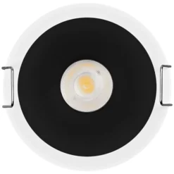 Foco empotrable LED TWIST de OSRAM, blanco/negro, 840, Ø 7 cm, metal