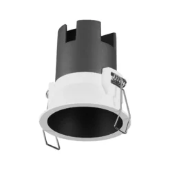 Foco empotrable LED TWIST de OSRAM, blanco/negro, 840, Ø 7 cm, metal
