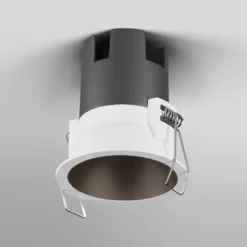 Foco empotrable LED TWIST de OSRAM, blanco/negro, 830, Ø 7 cm, metal