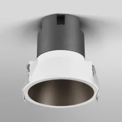 Foco empotrable LED TWIST de OSRAM, blanco/negro 830 Ø 9,3 cm Metal