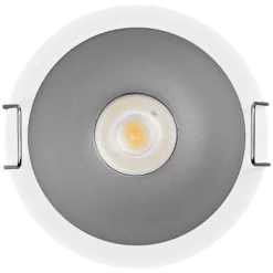 Foco empotrable LED TWIST de OSRAM, blanco/plateado, 840, Ø 7 cm, metal