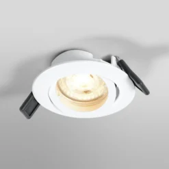 Foco empotrable OSRAM, Ø 9 cm, blanco, metal, GU10-LED, 2700 K