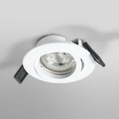 Foco empotrable OSRAM, Ø 9 cm, blanco, metal, GU10-LED, 2700 K