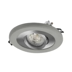 Foco empotrable OSRAM, color hormigón claro/níquel, Ø 12 cm, GU10-LED