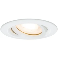 Foco empotrable Paulmann Nova, juego de 3, blanco, atenuable, IP65, 2.700 K