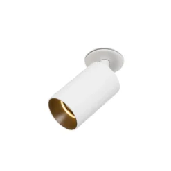 Foco empotrable Stan, blanco, aluminio, Ø 6 cm