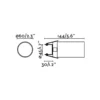 Foco empotrable Stan, blanco, aluminio, Ø 6 cm