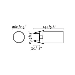 Foco empotrable Stan, blanco, aluminio, Ø 6 cm