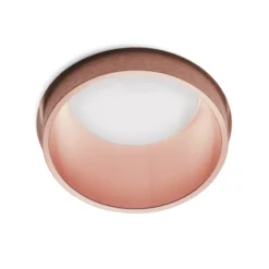 Foco empotrable Tesalia, cobre, escayola, Ø 10 cm, GU10