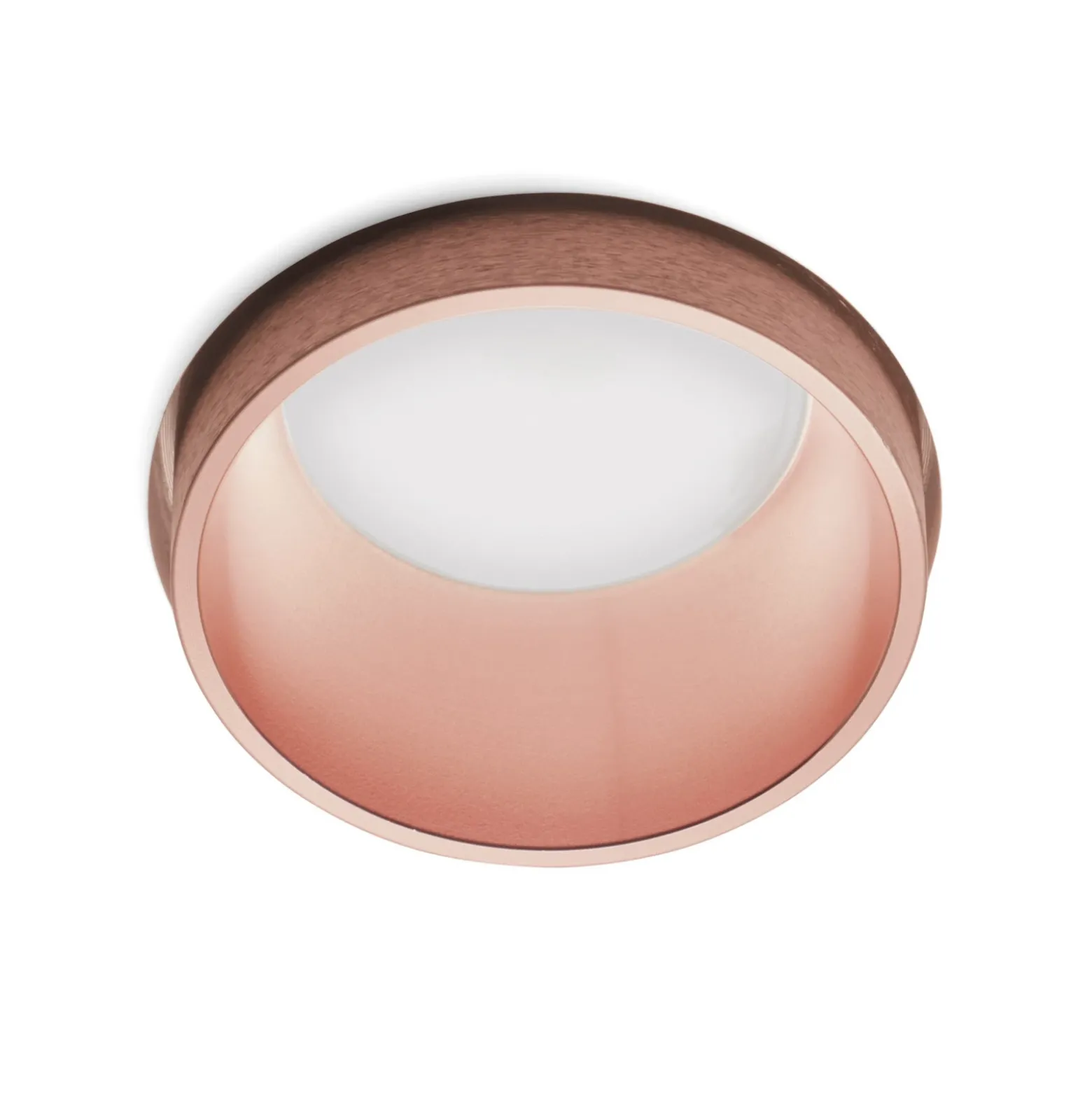 Foco empotrable Tesalia, cobre, escayola, Ø 10 cm, GU10