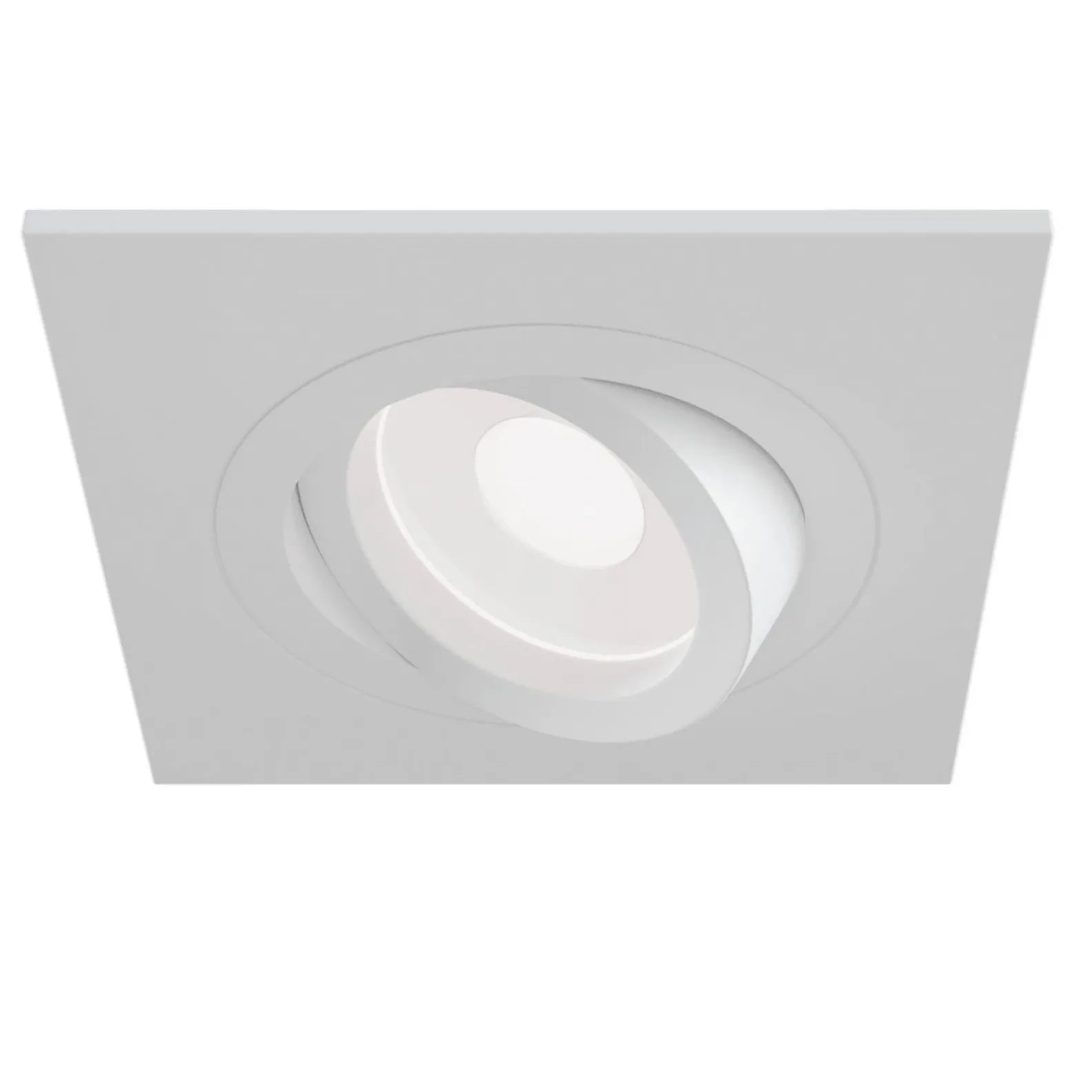 Foco empotrado Atom, GU10, blanco, marco angular