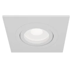 Foco empotrado Atom, GU10, blanco, marco angular