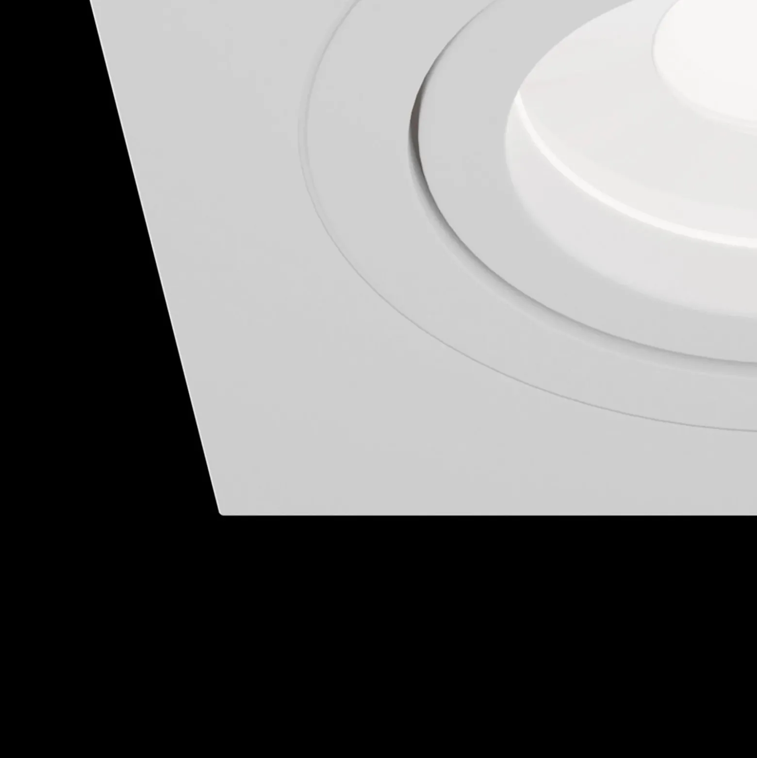 Foco empotrado Atom, GU10, blanco, marco angular