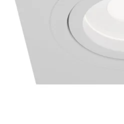 Foco empotrado Atom, GU10, blanco, marco angular