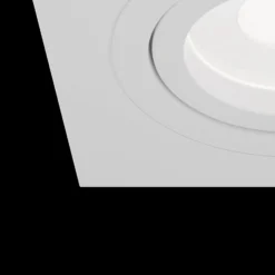 Foco empotrado Atom, GU10, blanco, marco angular