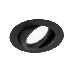 Foco empotrado Choice, aluminio, giratorio, negro