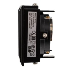Foco empotrado Hyde 1 luz angular giratorio negro