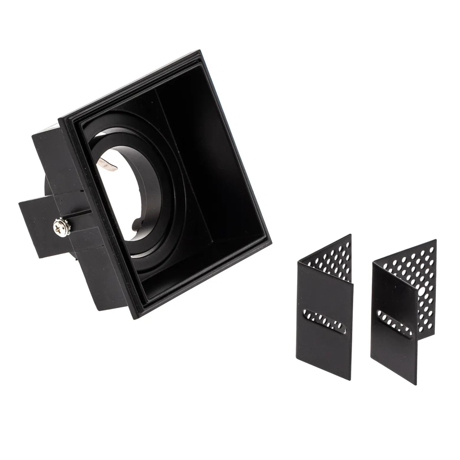 Foco empotrado Hyde 1 luz angular giratorio negro