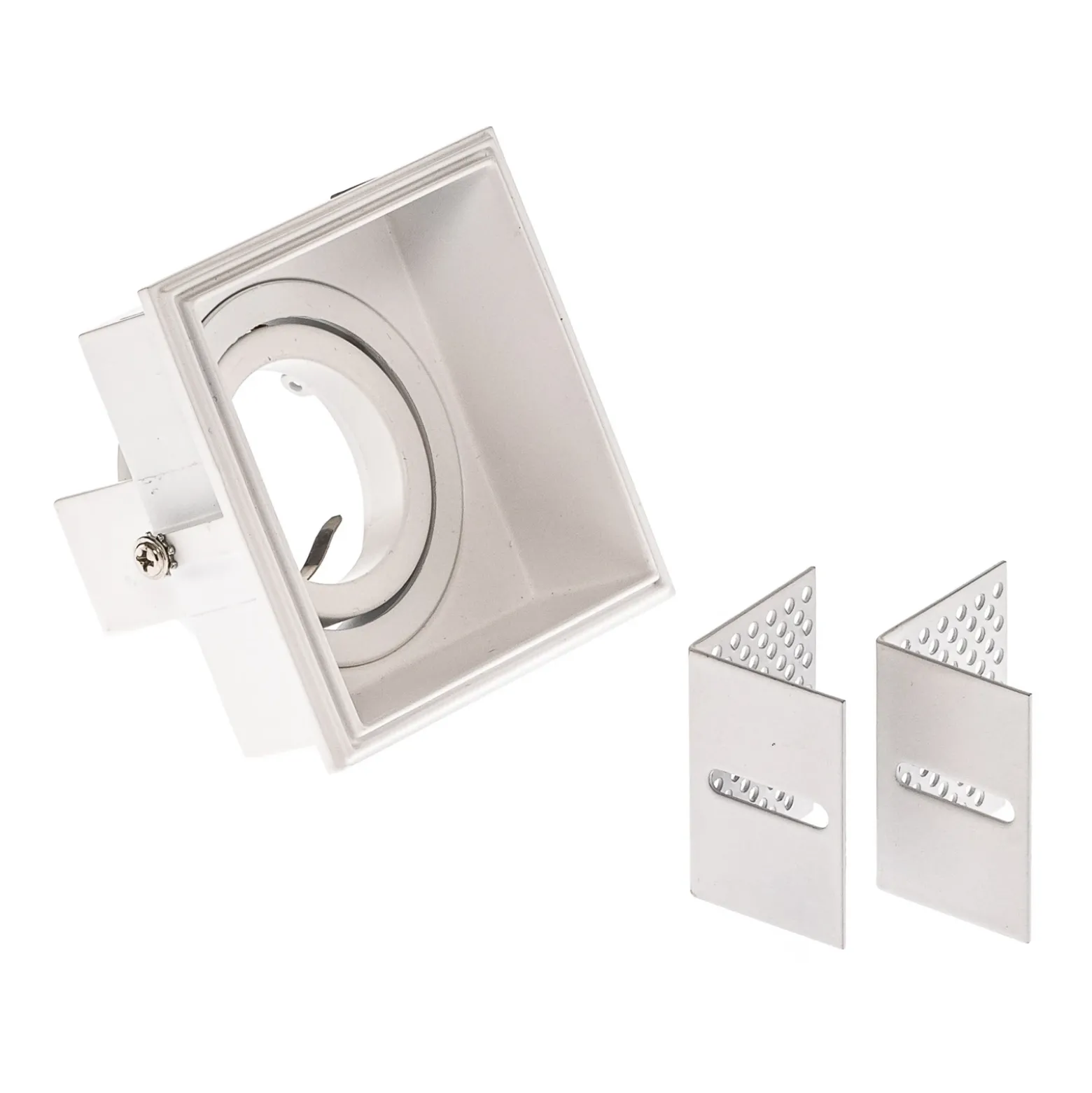 Foco empotrado Hyde 1 luz angular giratorio blanco