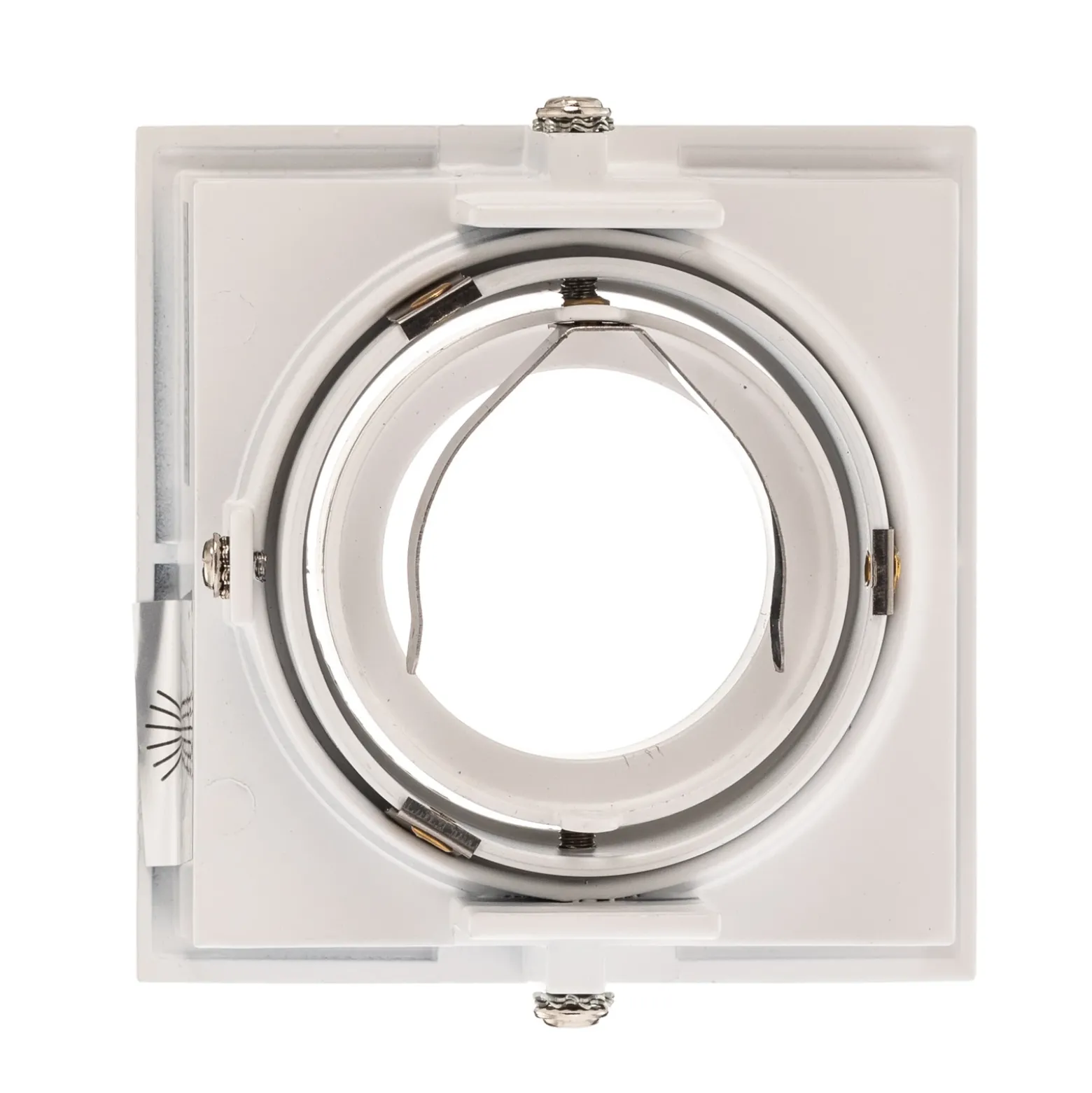 Foco empotrado Hyde 1 luz angular giratorio blanco