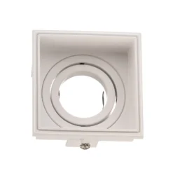 Foco empotrado Hyde 1 luz angular giratorio blanco