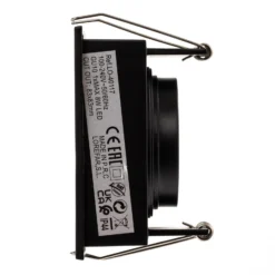 Foco empotrado Hyde 1 luz marco angular IP44 negro
